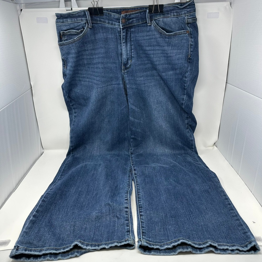 Judy Blue Jeans Women 18W Blue 90s Straight Fit JB82623DK-PL High Rise Stretch
